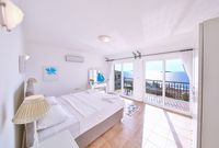 Villa Juniper Kas central bed room with seaview bakcony